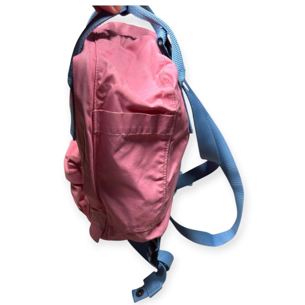 Fjallraven Kanken Pink Blue Backpack Everyday Outdoor Travel School Bag Rare - Picture 3 of 5